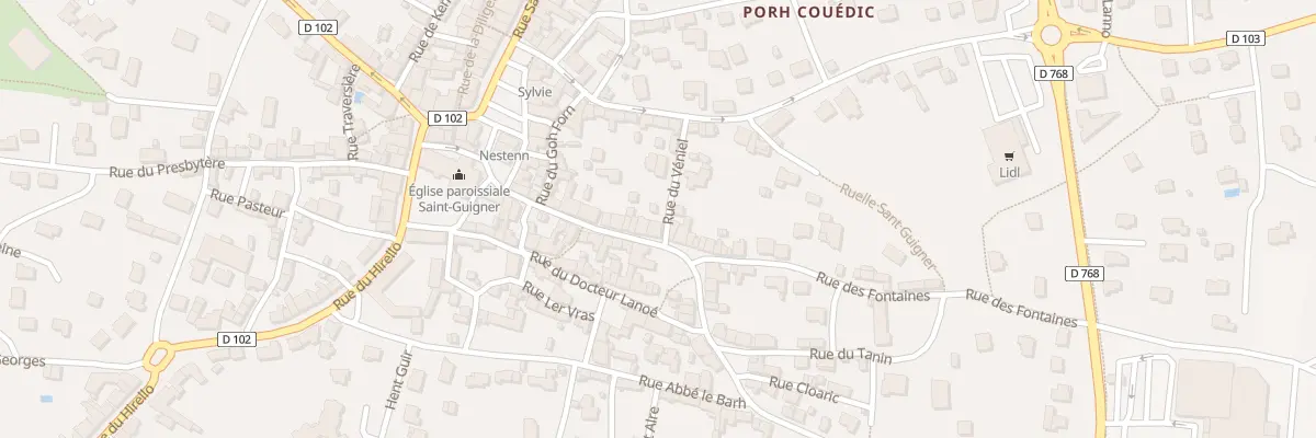 Plan du 21 Rue des Fontaines à Pluvigner