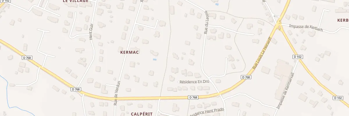 Plan du 28 Rue du Lenno à Pluvigner