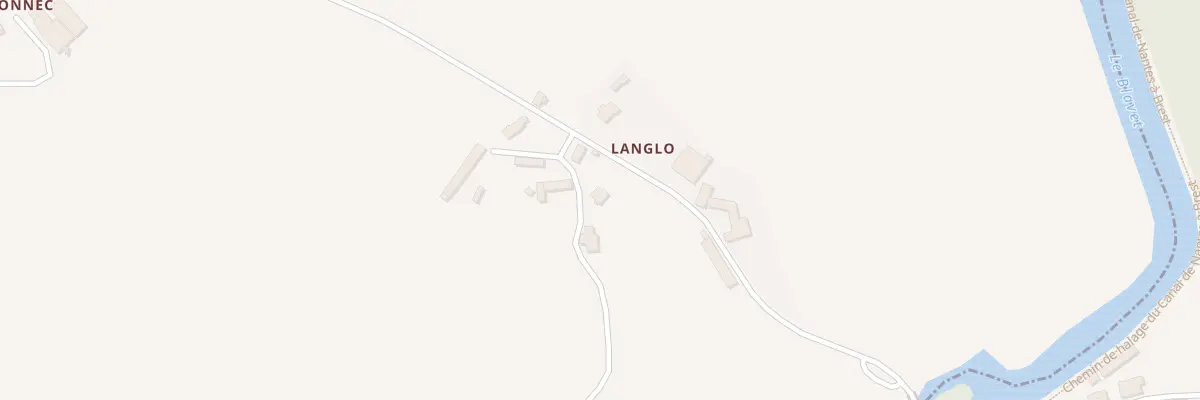 Plan du 15 Langlo à Cléguérec