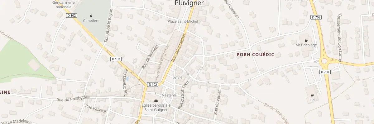 Plan du 3 Rue de la Résistance à Pluvigner