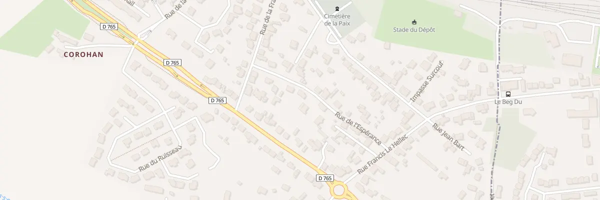 Plan du 9 Rue de l’Esperance à Brech