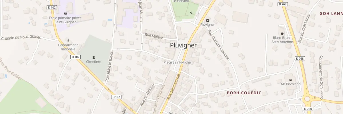 Plan du 7 Pl Saint-Michel à Pluvigner