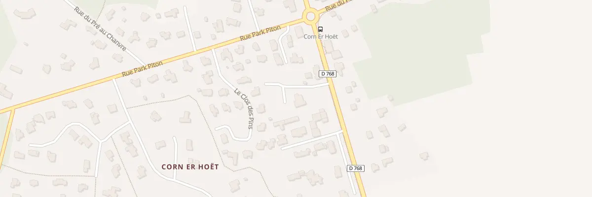 Plan du 11 Rte de Corn er Hoët à Brech