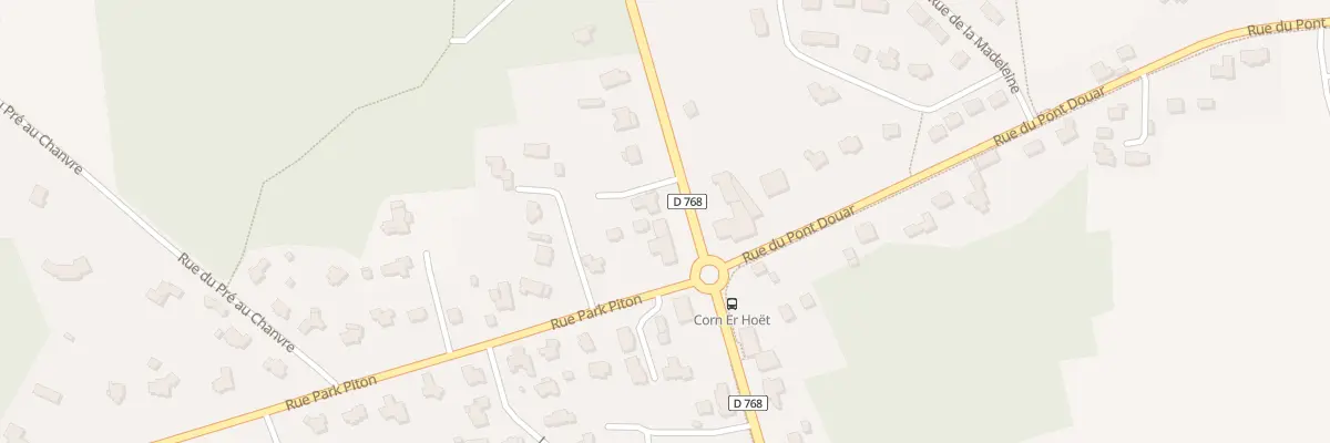 Plan du 21 Rte de Corn er Hoët à Brech