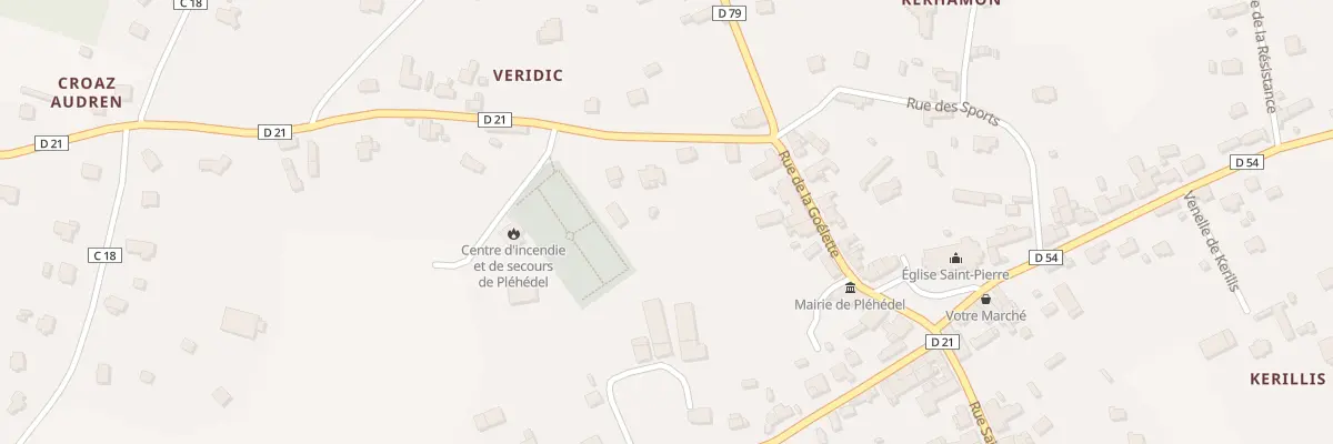 Plan du 5541 Rue de Cornouaille à Pléhédel
