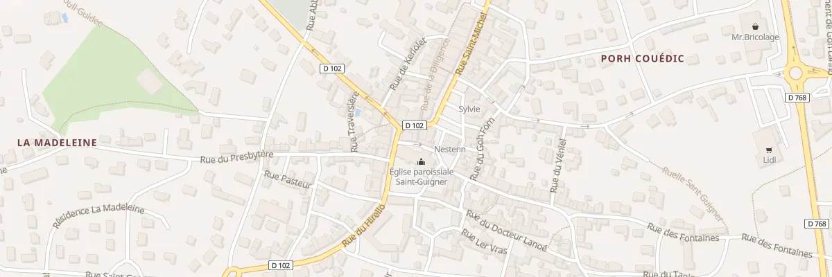 Plan du 3 Rue des Martyrs à Pluvigner