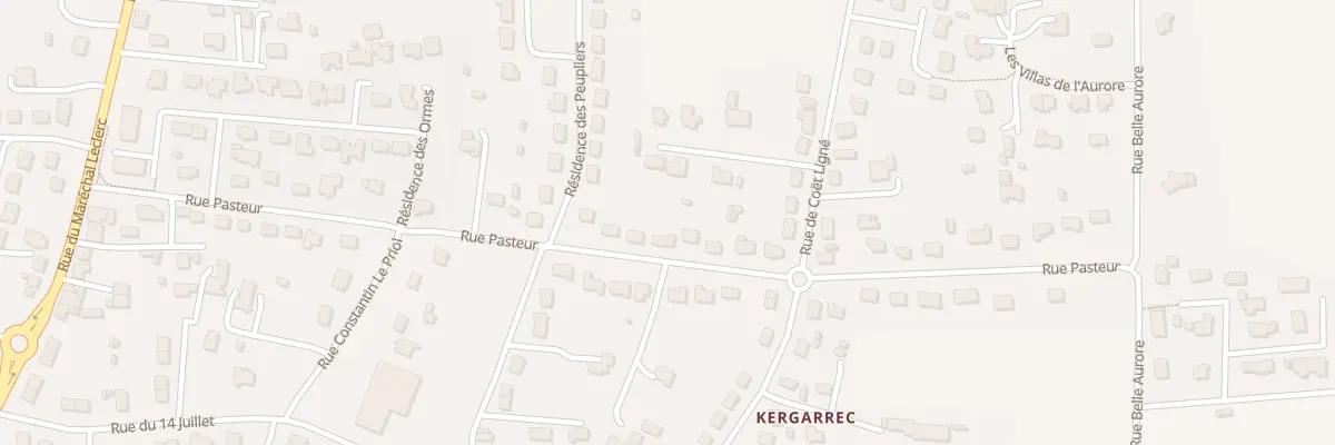 Plan du 23 Rue Pasteur à Baud