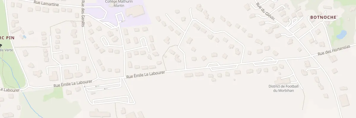 Plan du 1 Rue des Jonquilles à Baud