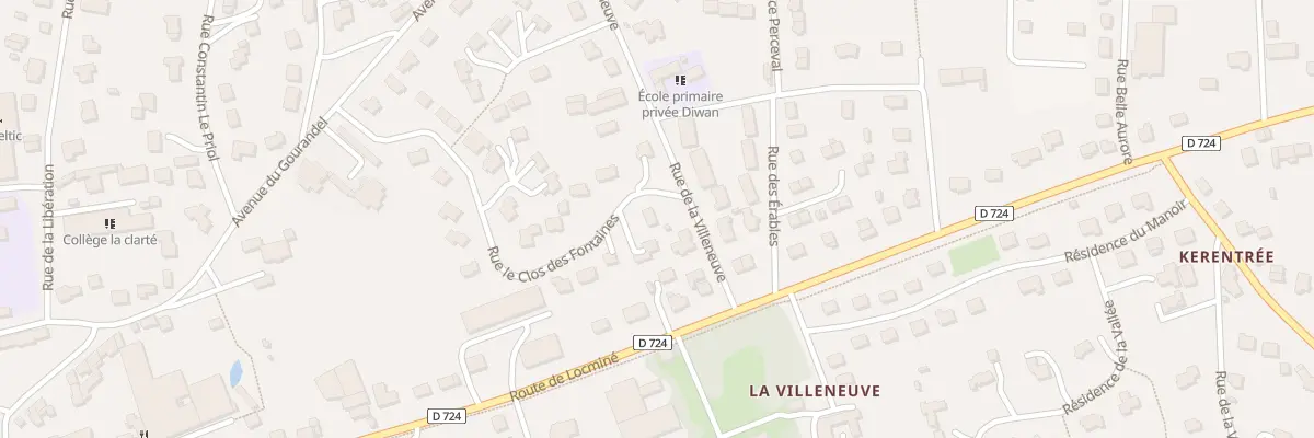 Plan du 1 Rue le Clos des Fontaines à Baud
