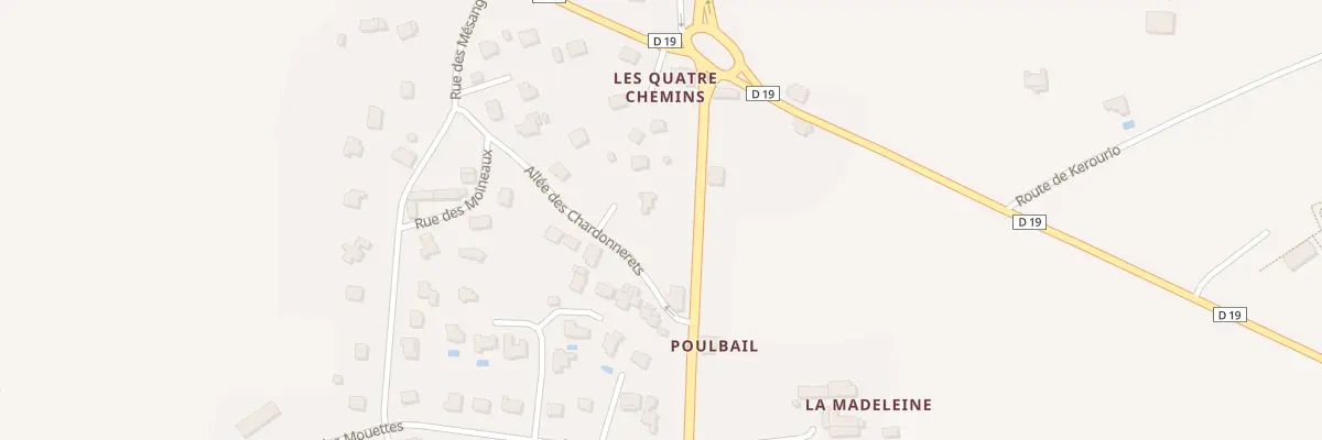 Plan du 1 Imp des Fauvettes à Brech
