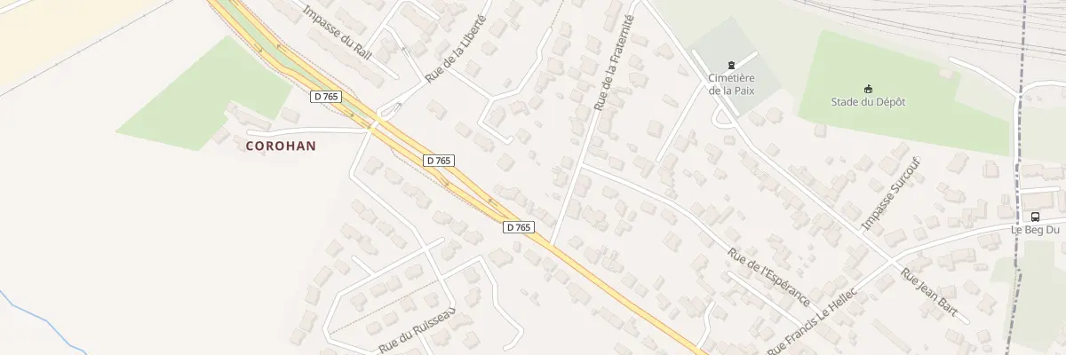 Plan du 54 Rue Nationale à Brech