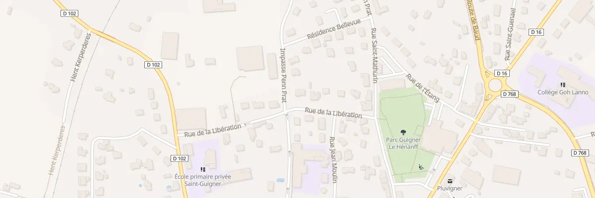 Plan du 10 Rue de la Libération à Pluvigner