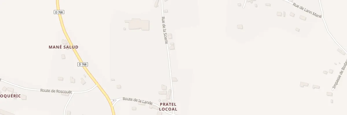 Plan du 5448 Le Pratel Locoal à Camors
