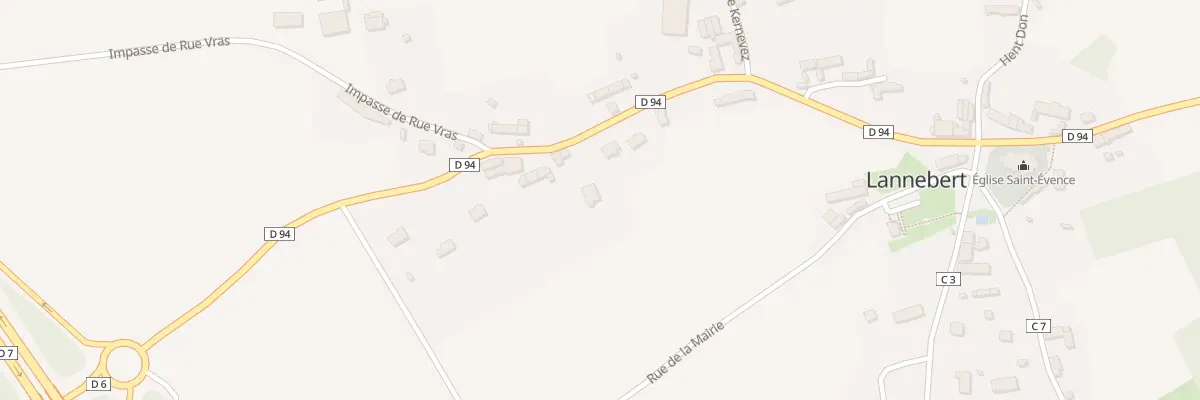 Plan du 9 Rue Vras à Lannebert