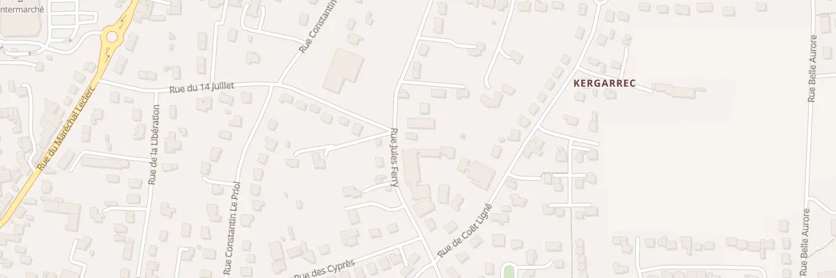 Plan du 6 Rue Jules Ferry à Baud