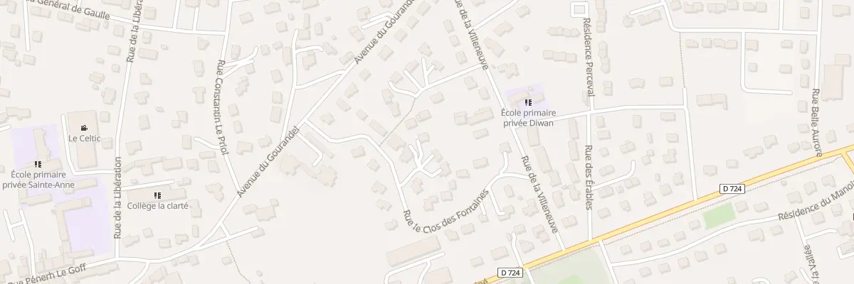 Plan du 18 Rue le Clos des Fontaines à Baud