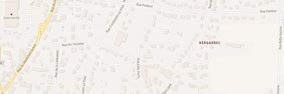 Plan du 12 Rue Jules Ferry à Baud