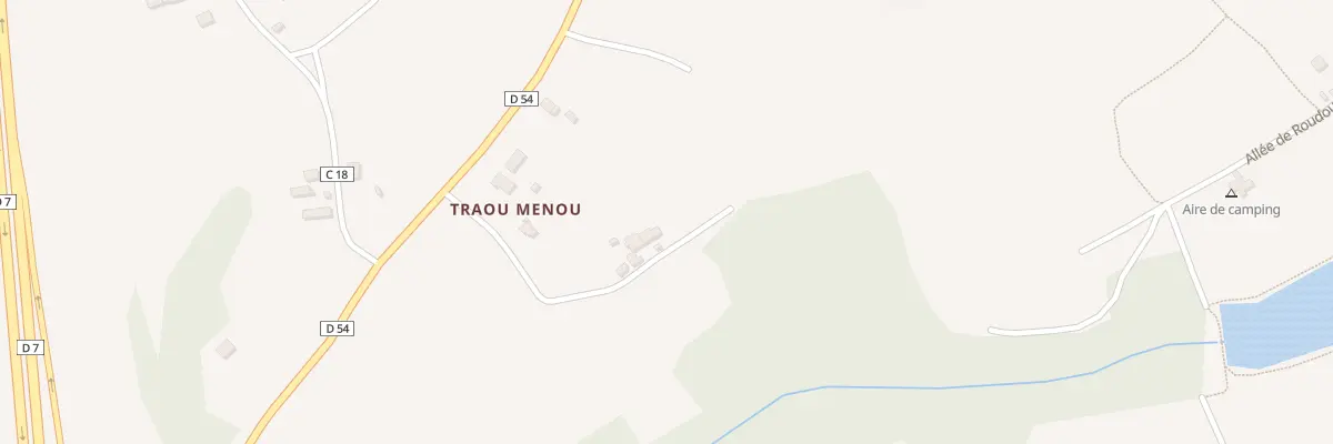 Plan du 5390 Traou Menou à Pléhédel