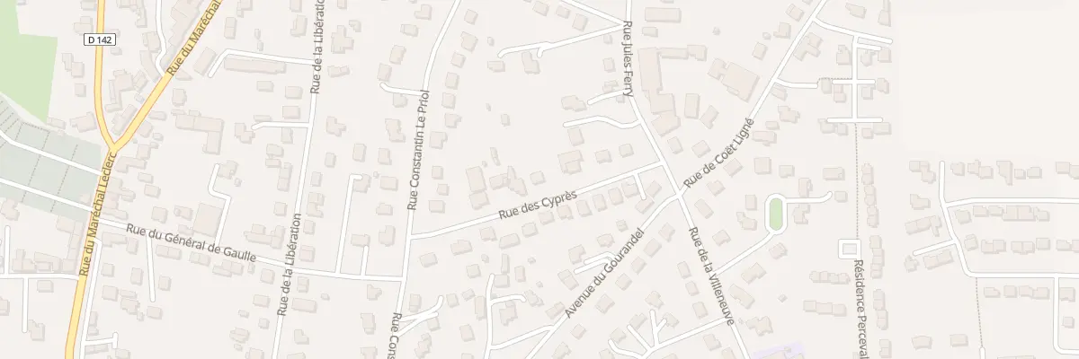 Plan du 7 Rue des Cyprès à Baud