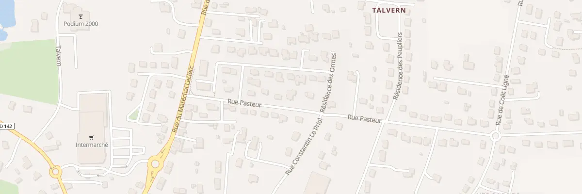Plan du 11 Rue Pasteur à Baud