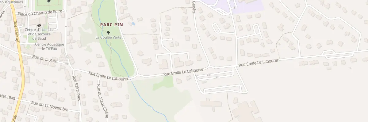 Plan du 7 Rue Emile Le Labourer à Hennebont