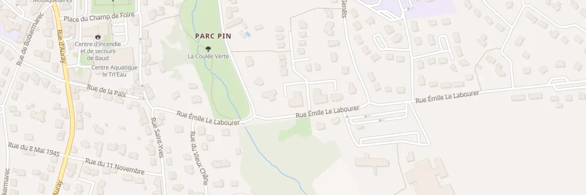 Plan du 5 Rue Emile le Labourer à Baud