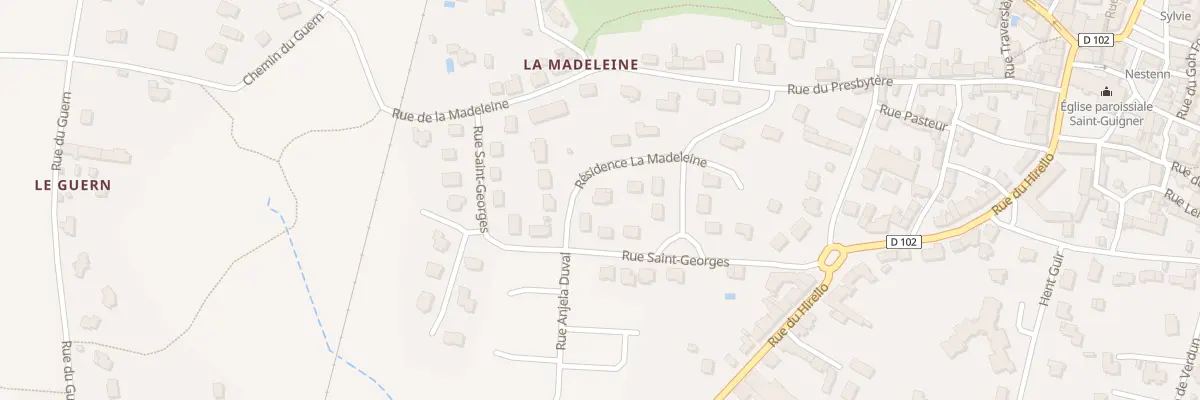 Plan du 7 Res la Madeleine à Pluvigner