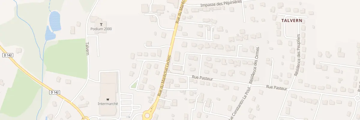 Plan du 5544F Rue Pasteur à Baud