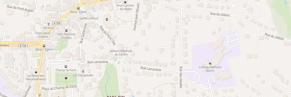 Plan du 6896 Av Jean Moulin à Baud