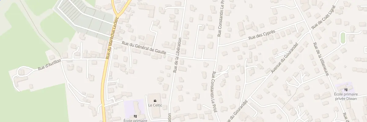 Plan du 20 Rue de la Libération à Baud