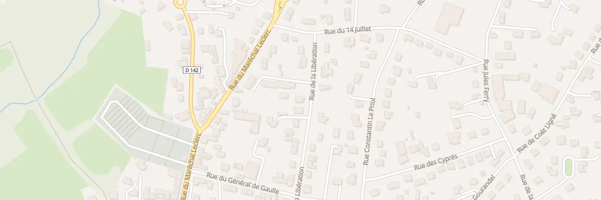 Plan du 29 Rue de la Libération à Baud