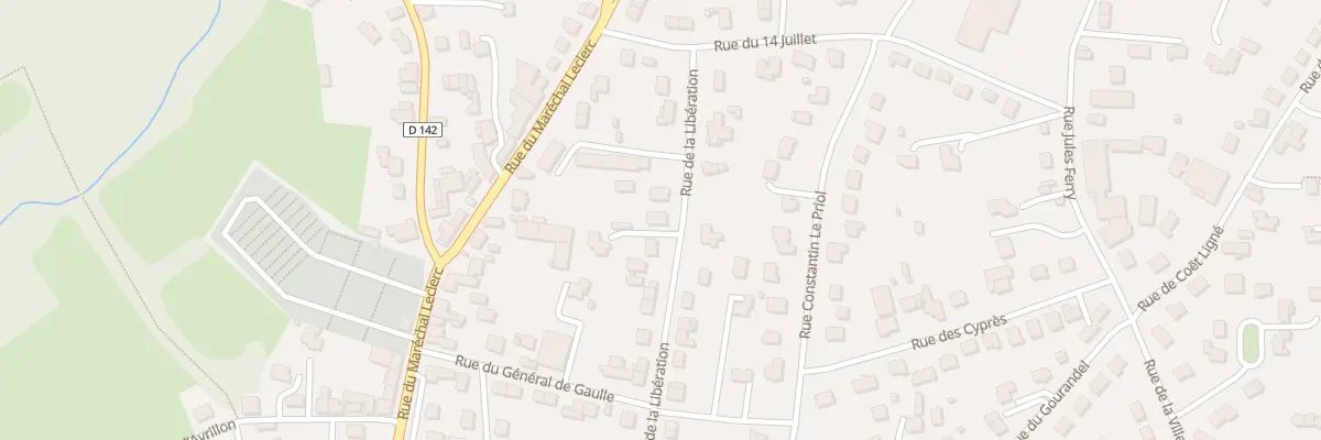 Plan du 27 Rue de la Libération à Baud