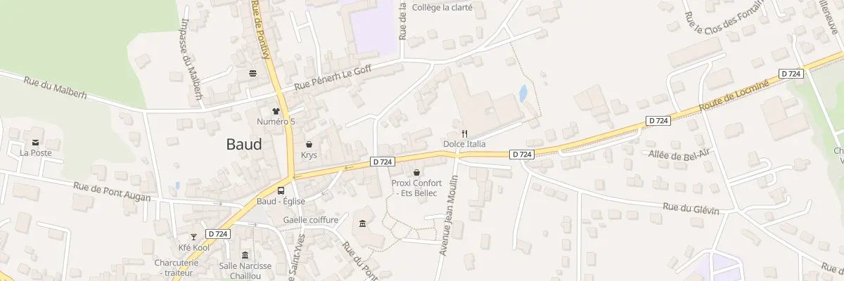 Plan du 21 Rue des Fontaines à Baud