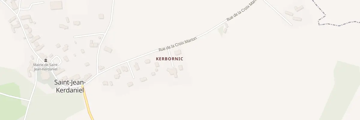 Plan du 5177 Kerbornic à Saint-Jean-Kerdaniel