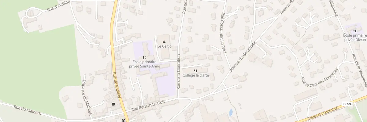 Plan du 8 Rue de la Libération à Baud