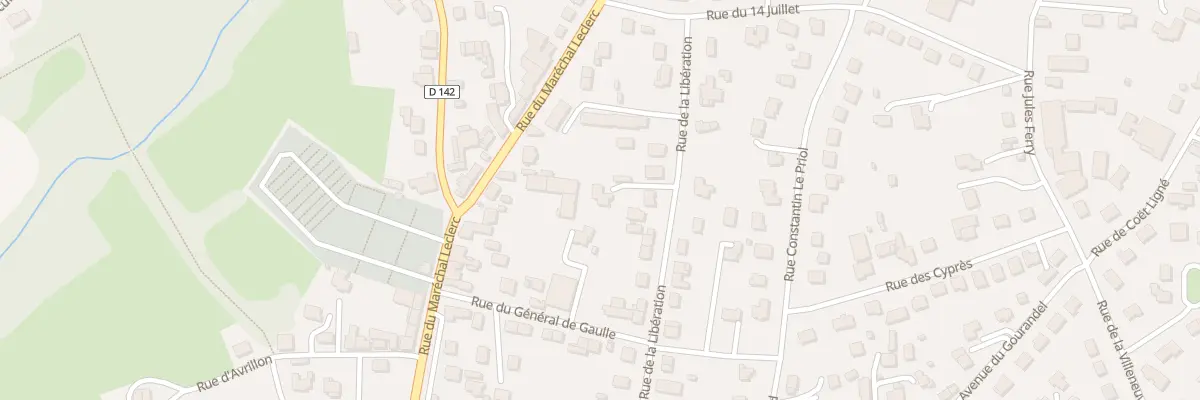 Plan du 25T Rue de la Libération à Baud