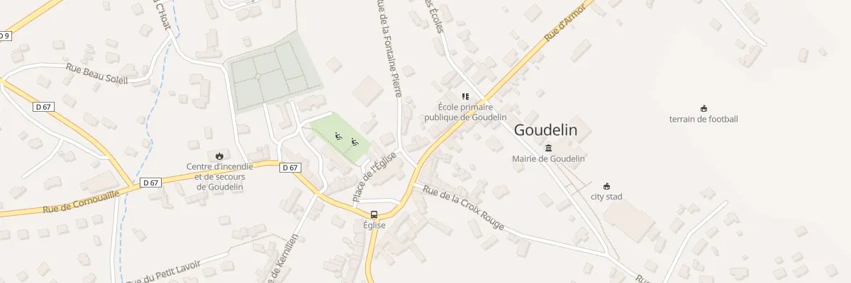 Plan du 6 Pl de la Paix à Goudelin