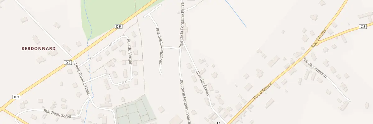 Plan du 13 Rue des Ecoles à Goudelin