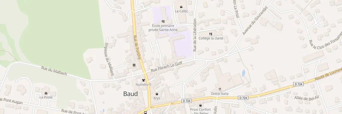 Plan du 9 Rue Penerh le Goff à Baud