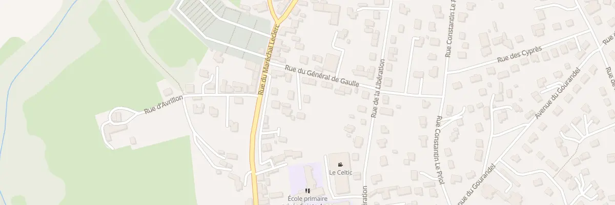 Plan du 8 Rue du General de Gaulle à Baud