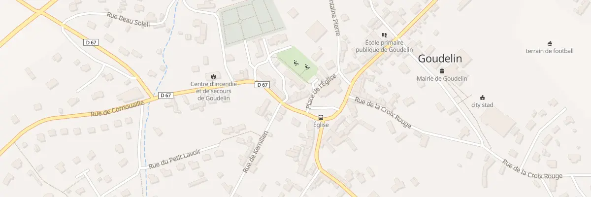 Plan du 24 Pl de l’Eglise à Goudelin