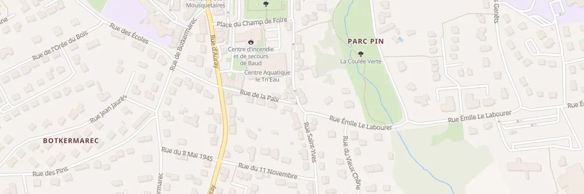 Plan du 30 Rue Saint-yves à Baud