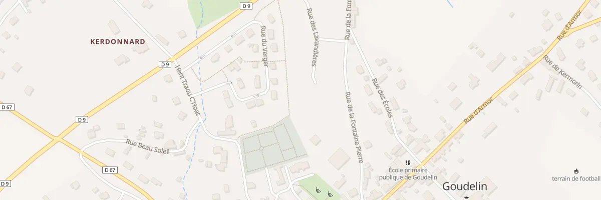 Plan du 256 Rue des Lavandières à Goudelin