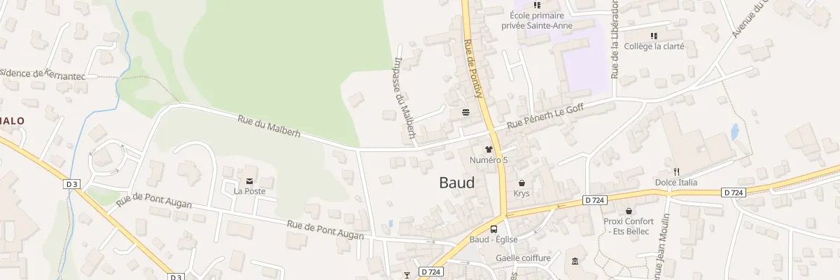 Plan du 10 Rue du Malberh à Baud