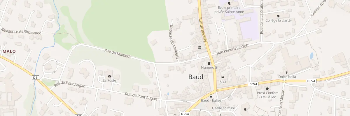 Plan du 12 Rue du Malberh à Baud