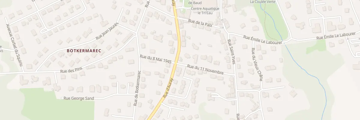 Plan du 31 Rue d’Auray à Baud