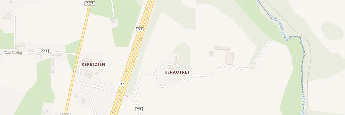 Plan du 5120 Kerautret à Tréméven