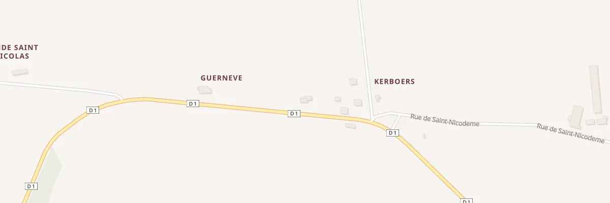 Plan du 5558 Kerboer à Pluméliau-Bieuzy