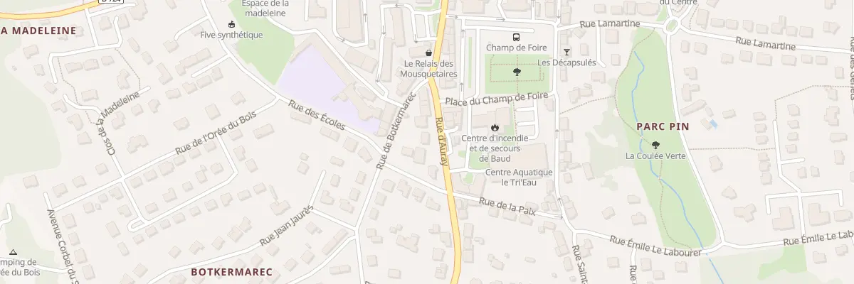 Plan du 16 Rue d’Auray à Baud