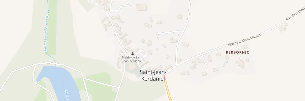 Plan du 16 Le Bourg à Saint-Jean-Kerdaniel